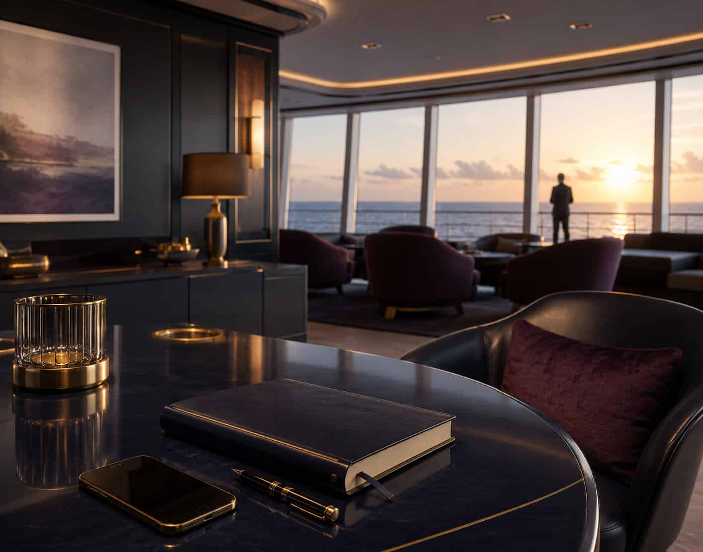 Lounge estratégico en crucero