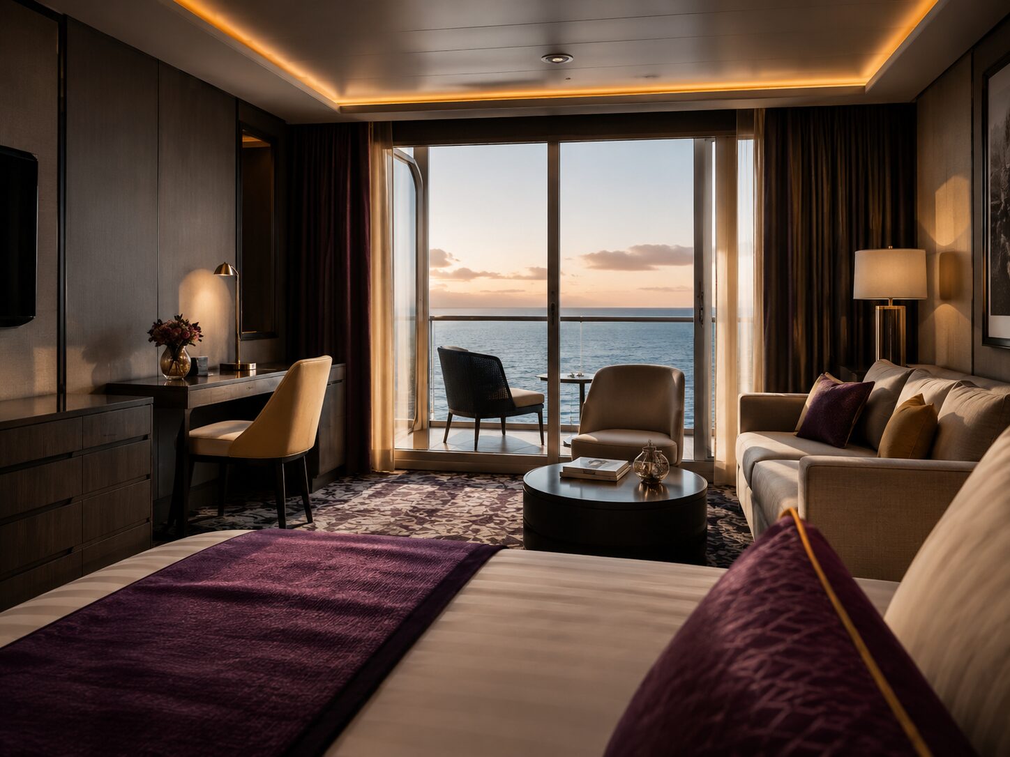Cabina premium de crucero